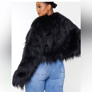 Black Faux Fur Jacket